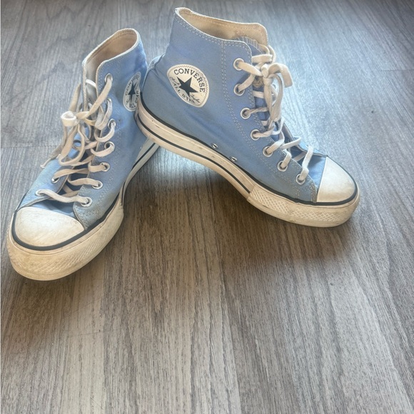 Converse Classic High-Top Canvas Sneakers - Light Blue - Picture 2 of 7